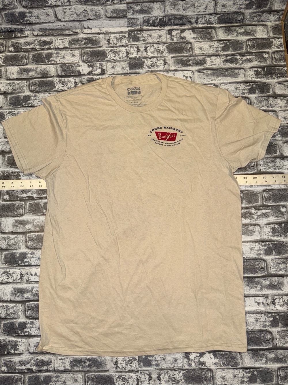 Vintage COORS BANQUET BEER - L T Shirt VTG size Large